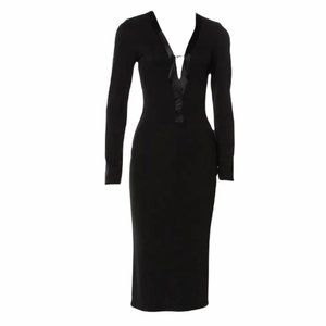 Tom Ford for Gucci Bodycon Stretch Deep V Dress